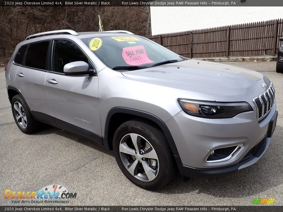 2020 Jeep Cherokee Limited 4x4 Billet Silver Metallic / Black Photo #8