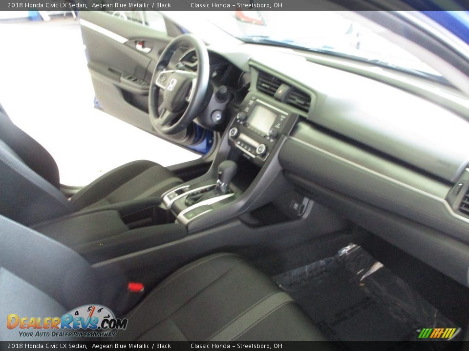 2018 Honda Civic LX Sedan Aegean Blue Metallic / Black Photo #15