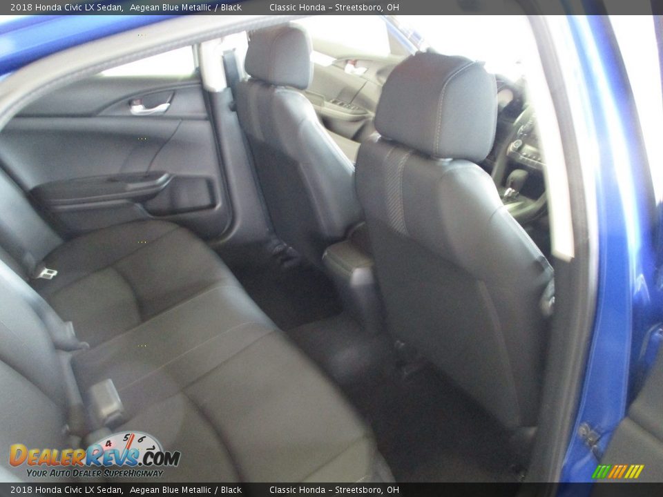 2018 Honda Civic LX Sedan Aegean Blue Metallic / Black Photo #18