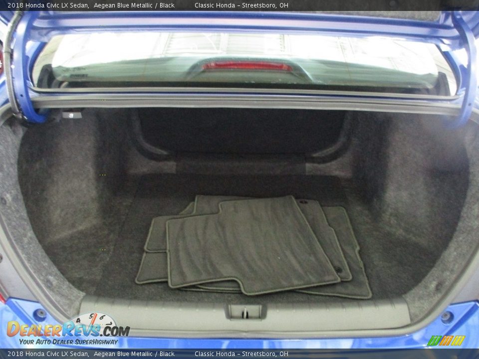2018 Honda Civic LX Sedan Aegean Blue Metallic / Black Photo #20