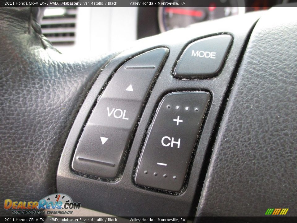 2011 Honda CR-V EX-L 4WD Alabaster Silver Metallic / Black Photo #19
