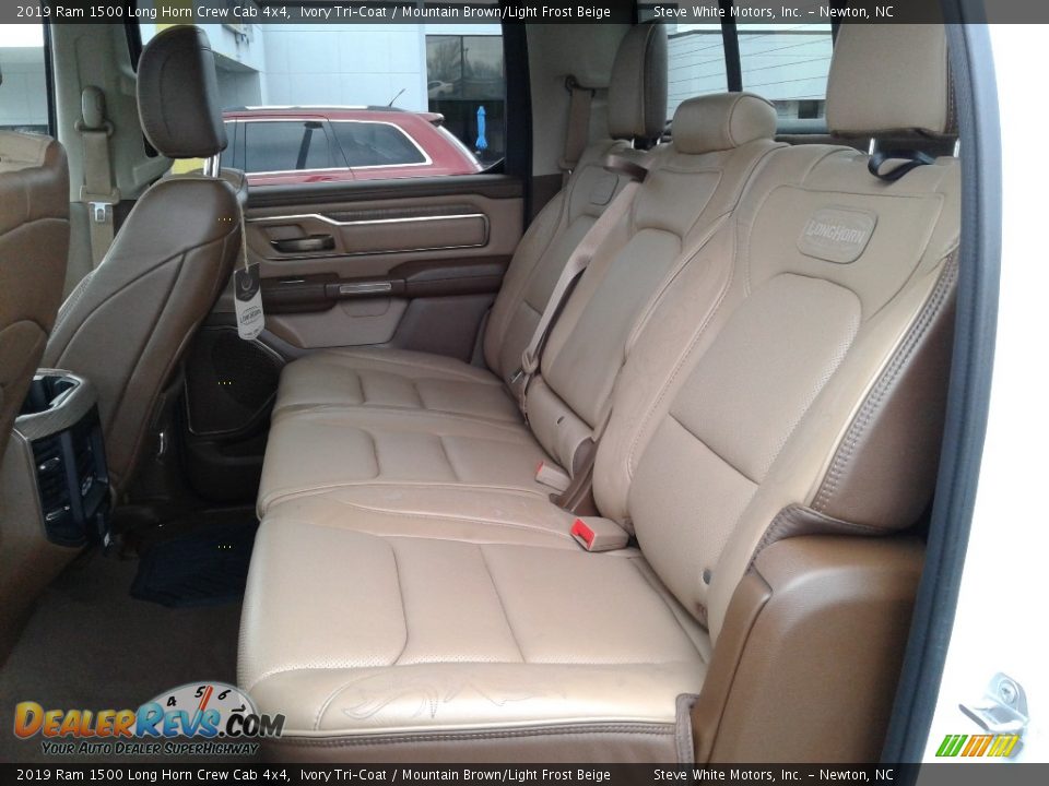 Rear Seat of 2019 Ram 1500 Long Horn Crew Cab 4x4 Photo #14