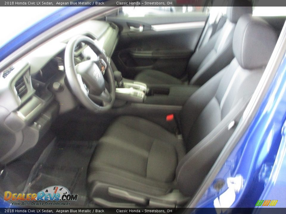 2018 Honda Civic LX Sedan Aegean Blue Metallic / Black Photo #27