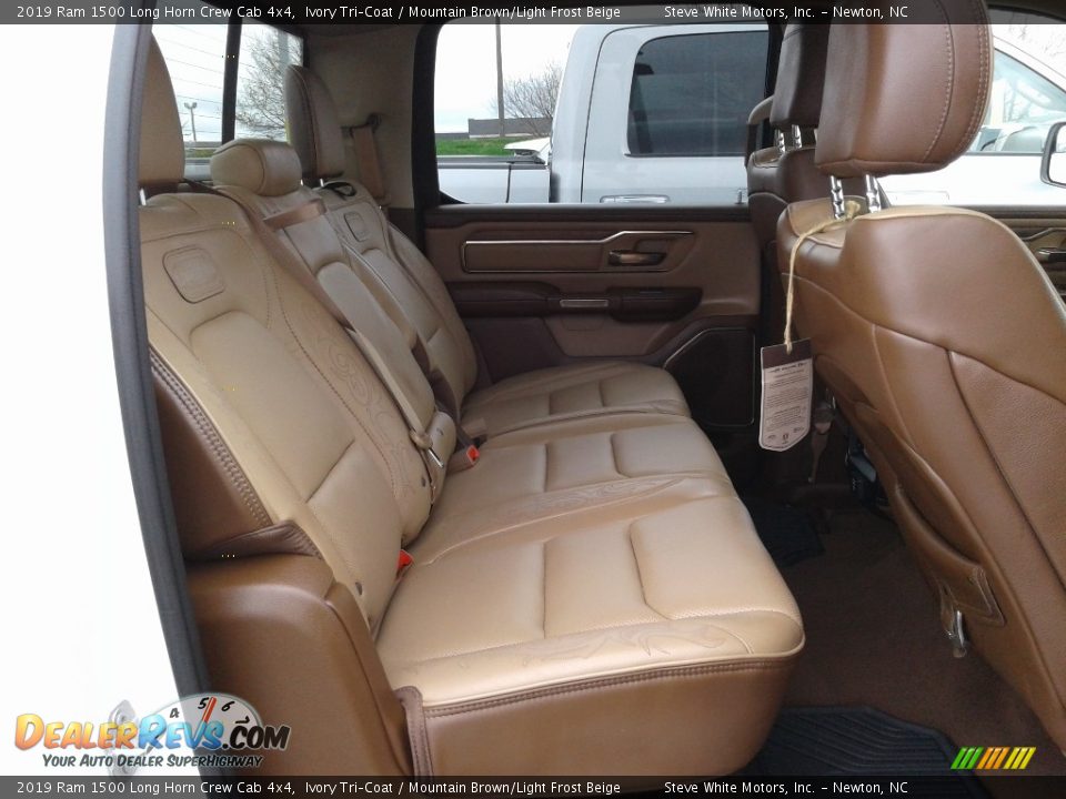 Rear Seat of 2019 Ram 1500 Long Horn Crew Cab 4x4 Photo #17