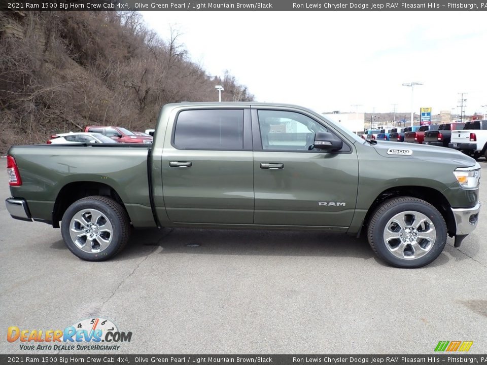 Olive Green Pearl 2021 Ram 1500 Big Horn Crew Cab 4x4 Photo #6