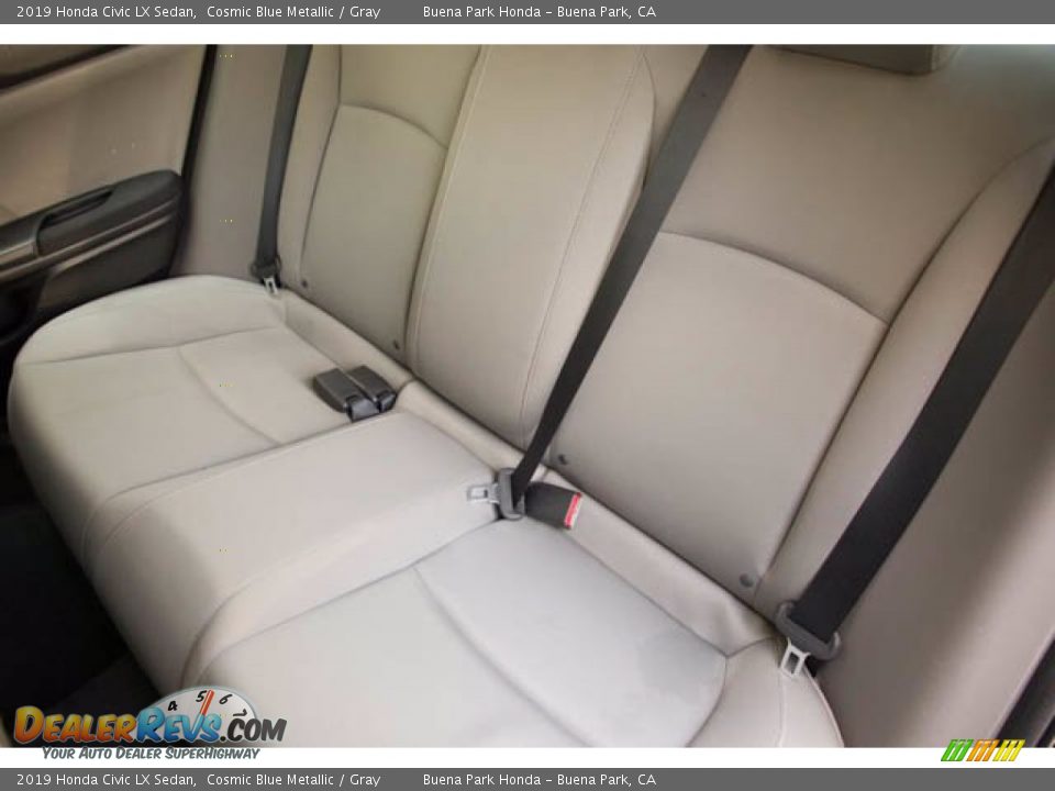 2019 Honda Civic LX Sedan Cosmic Blue Metallic / Gray Photo #20