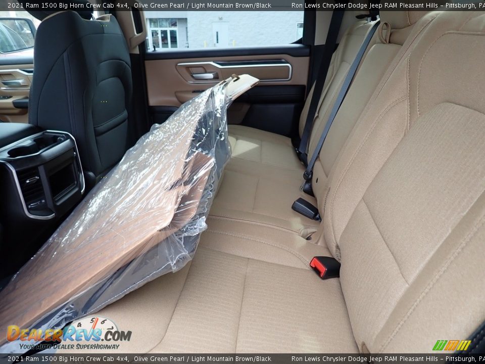 Rear Seat of 2021 Ram 1500 Big Horn Crew Cab 4x4 Photo #11