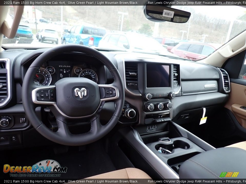 Dashboard of 2021 Ram 1500 Big Horn Crew Cab 4x4 Photo #12