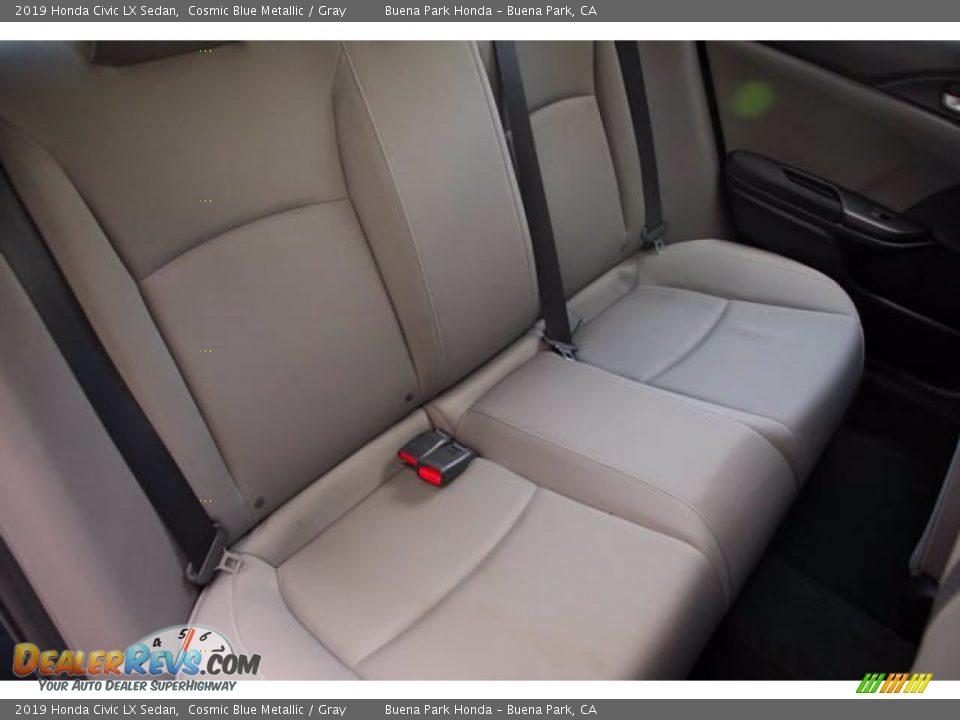 2019 Honda Civic LX Sedan Cosmic Blue Metallic / Gray Photo #23
