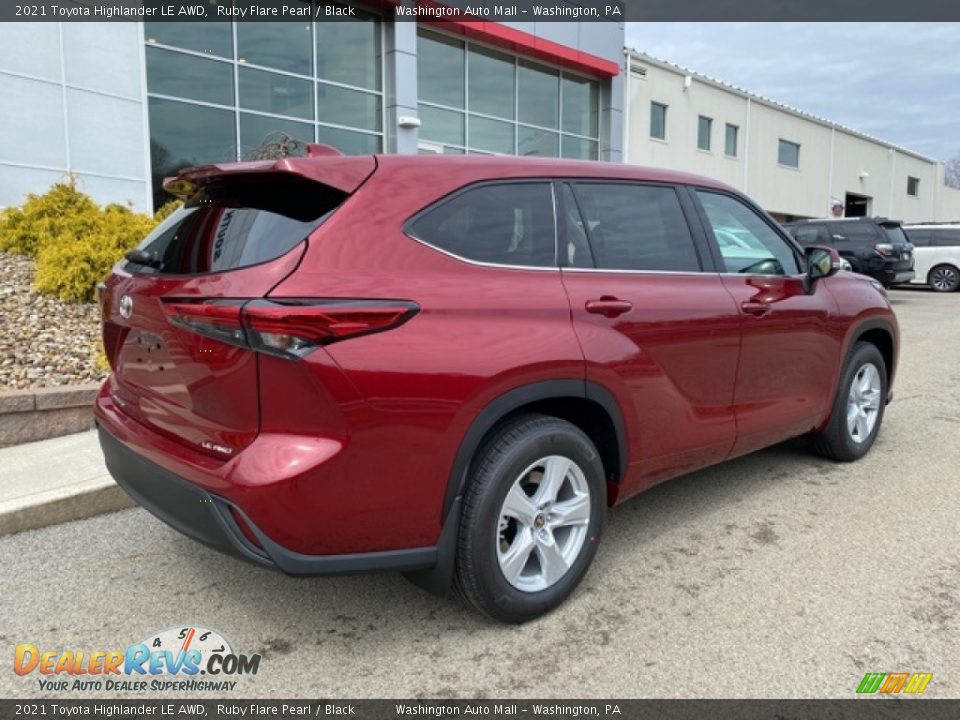 2021 Toyota Highlander LE AWD Ruby Flare Pearl / Black Photo #13