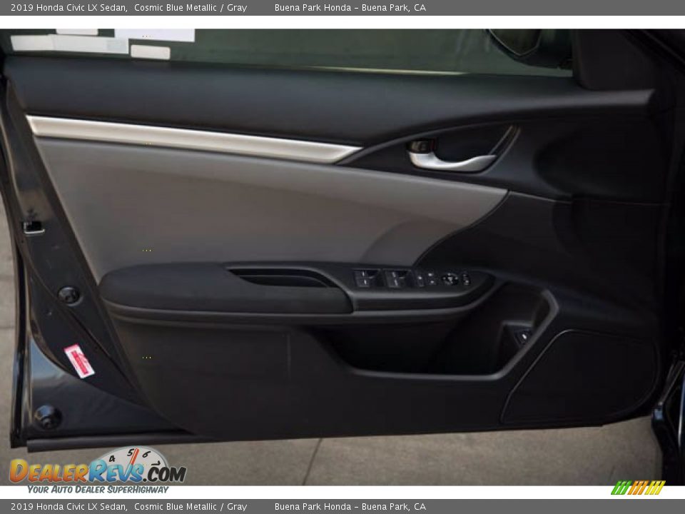 2019 Honda Civic LX Sedan Cosmic Blue Metallic / Gray Photo #29