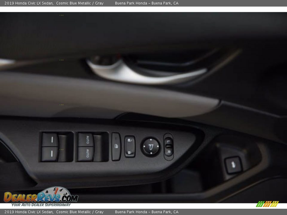 2019 Honda Civic LX Sedan Cosmic Blue Metallic / Gray Photo #30