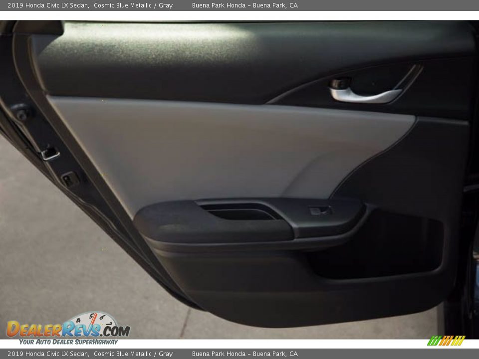 2019 Honda Civic LX Sedan Cosmic Blue Metallic / Gray Photo #31