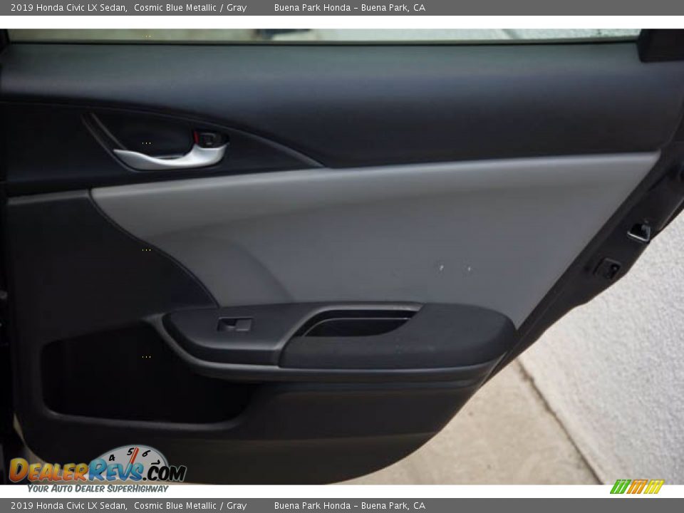 2019 Honda Civic LX Sedan Cosmic Blue Metallic / Gray Photo #32