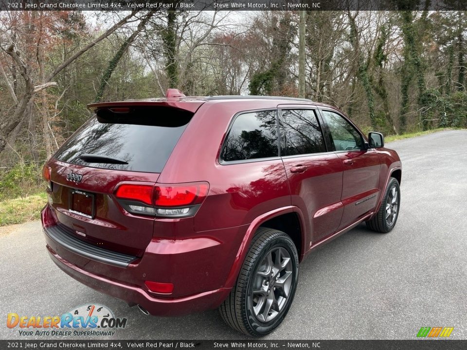 2021 Jeep Grand Cherokee Limited 4x4 Velvet Red Pearl / Black Photo #6