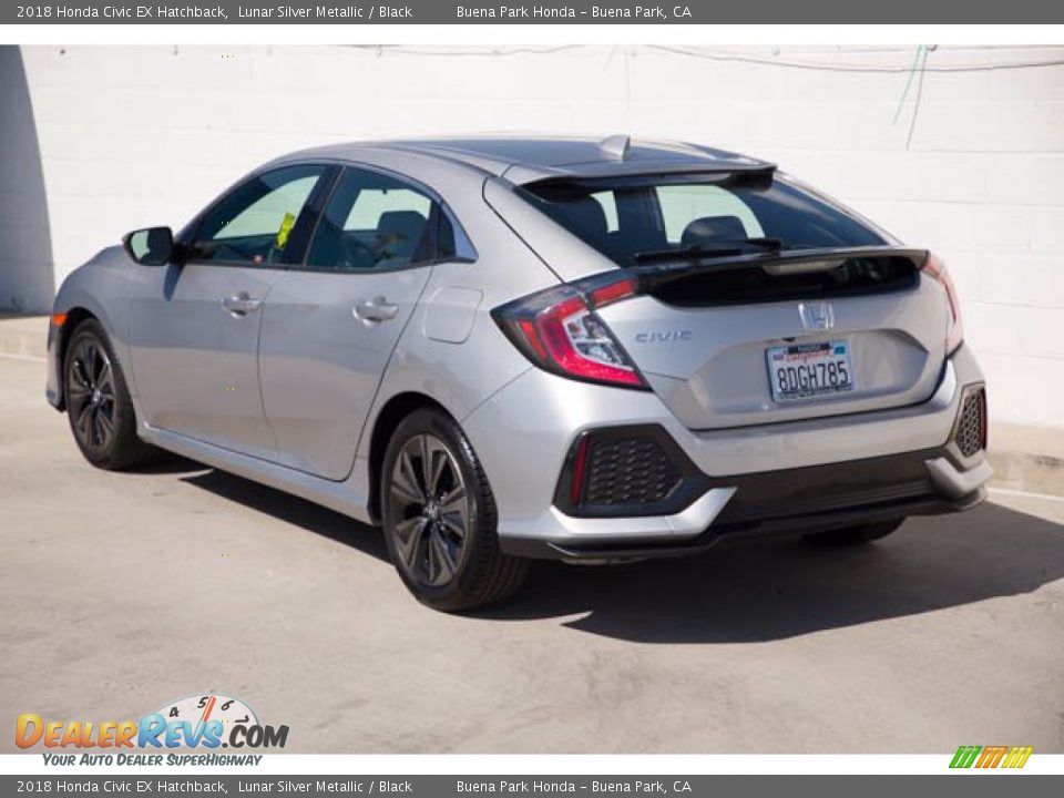 2018 Honda Civic EX Hatchback Lunar Silver Metallic / Black Photo #2