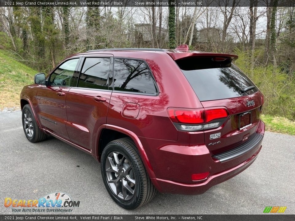 2021 Jeep Grand Cherokee Limited 4x4 Velvet Red Pearl / Black Photo #8