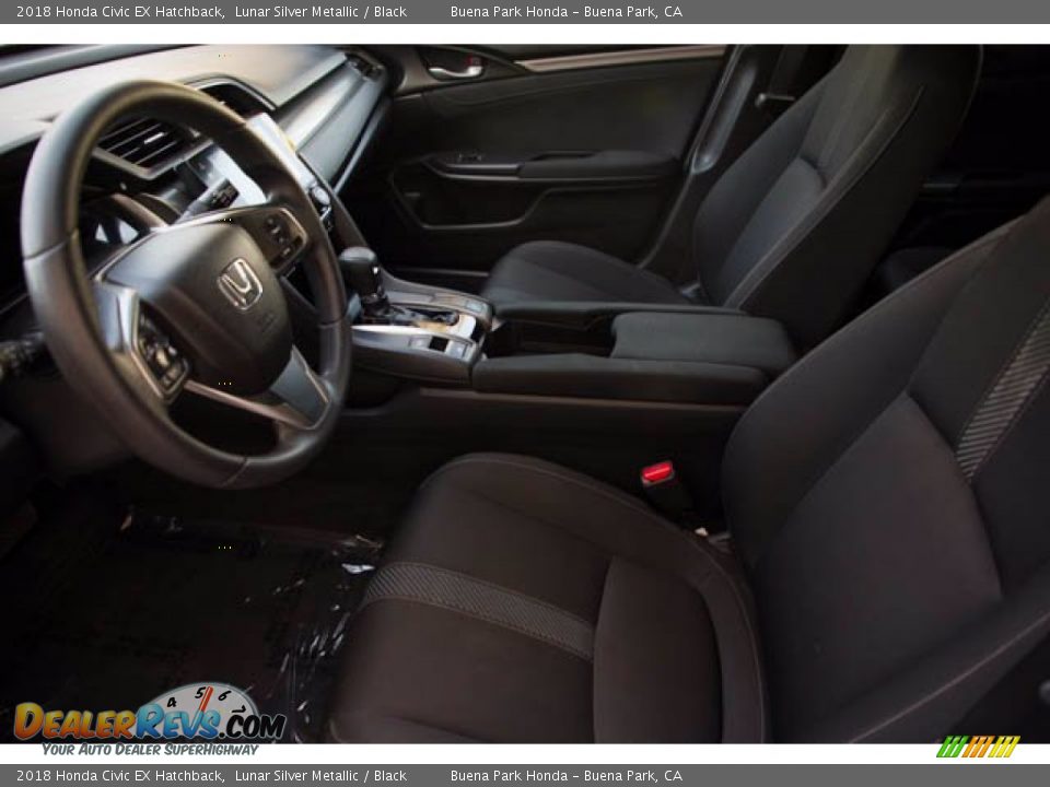 2018 Honda Civic EX Hatchback Lunar Silver Metallic / Black Photo #3