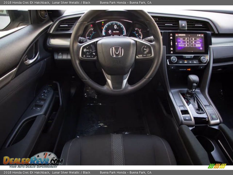 2018 Honda Civic EX Hatchback Lunar Silver Metallic / Black Photo #5