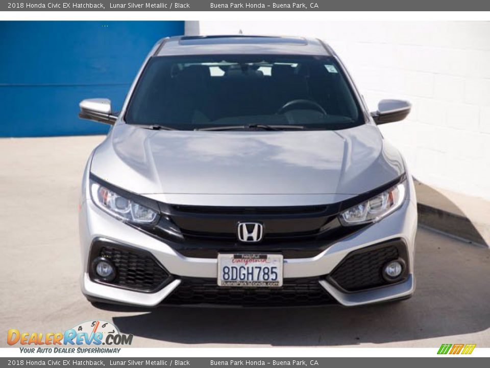 2018 Honda Civic EX Hatchback Lunar Silver Metallic / Black Photo #7