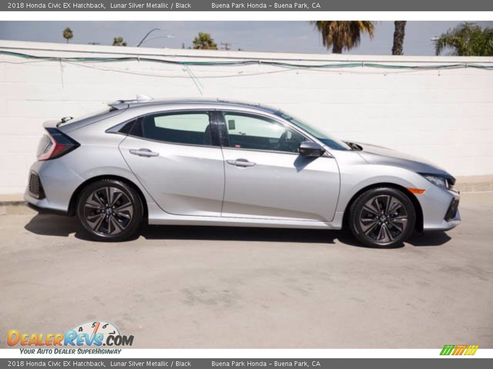 2018 Honda Civic EX Hatchback Lunar Silver Metallic / Black Photo #12