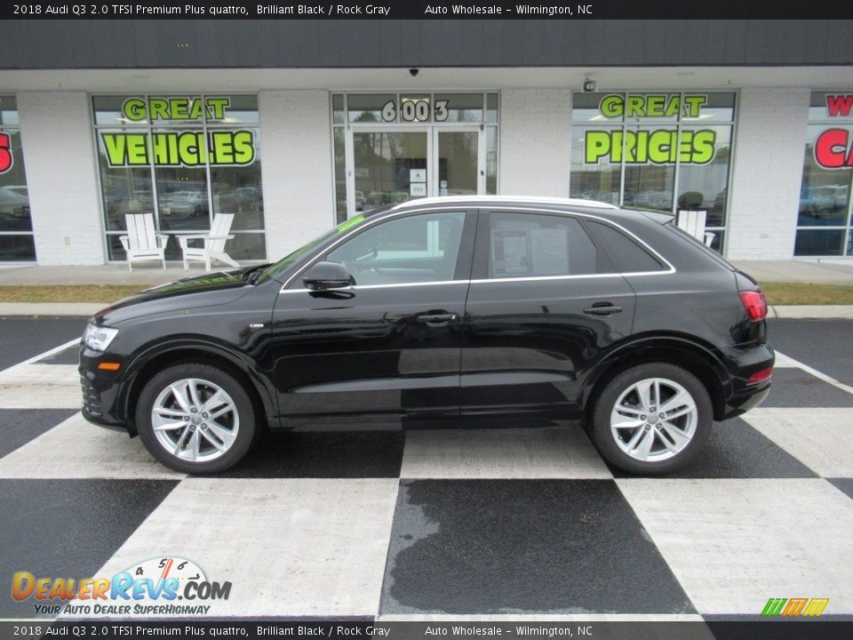 2018 Audi Q3 2.0 TFSI Premium Plus quattro Brilliant Black / Rock Gray Photo #1