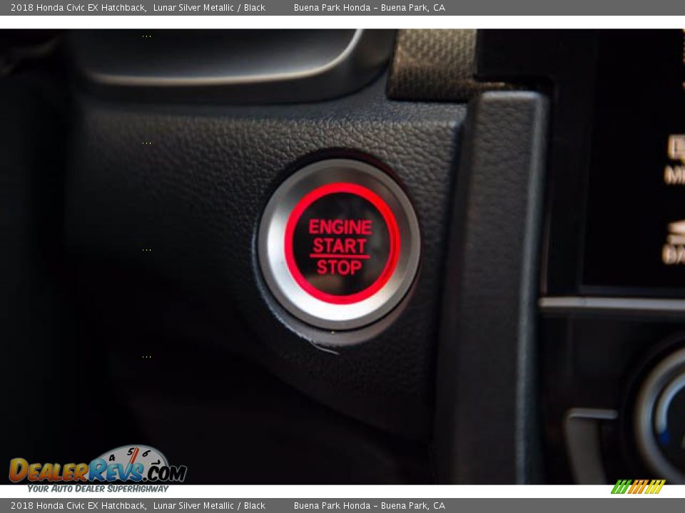 2018 Honda Civic EX Hatchback Lunar Silver Metallic / Black Photo #16