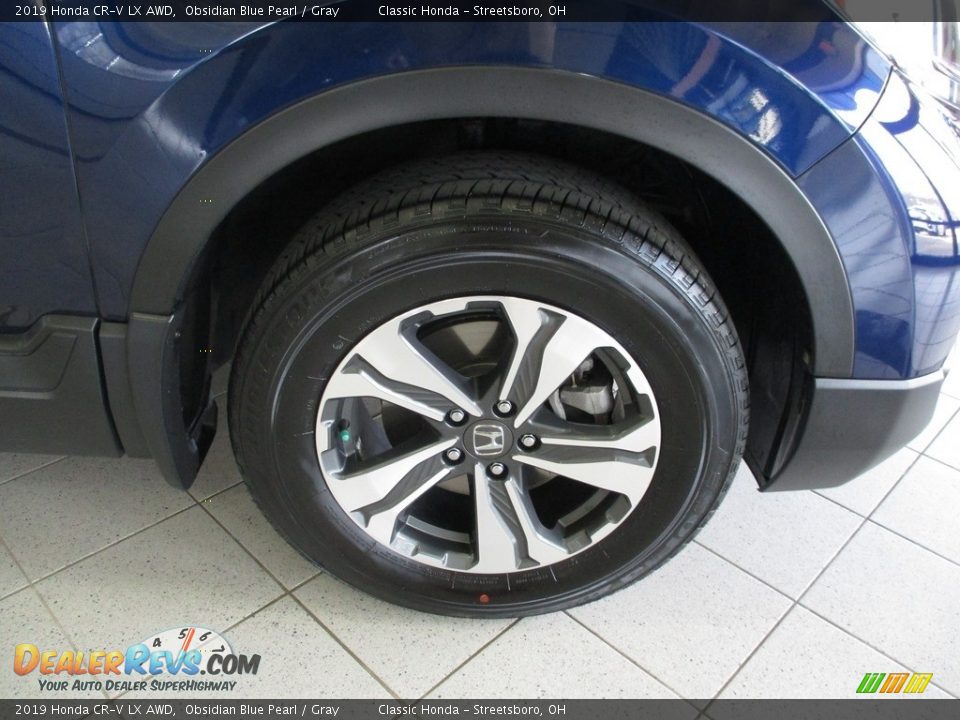 2019 Honda CR-V LX AWD Obsidian Blue Pearl / Gray Photo #5