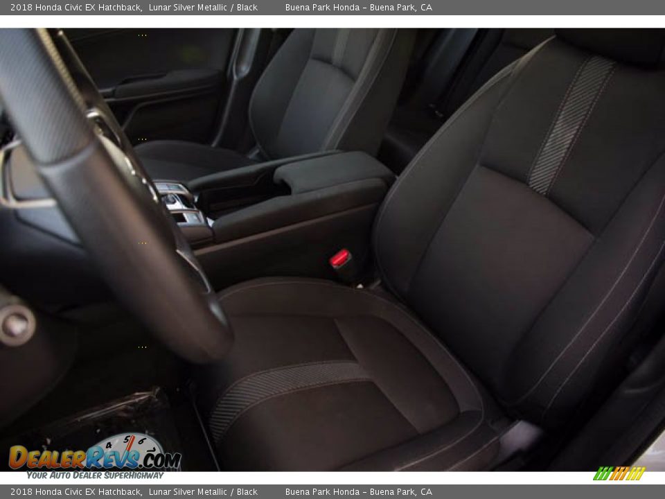 2018 Honda Civic EX Hatchback Lunar Silver Metallic / Black Photo #18