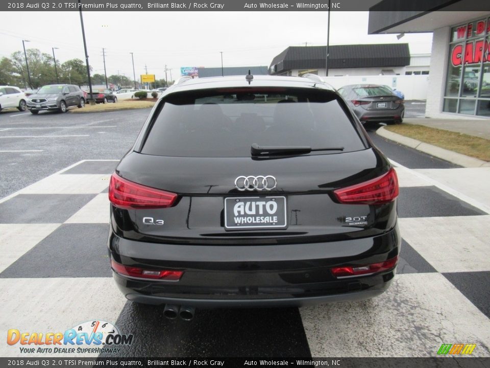 2018 Audi Q3 2.0 TFSI Premium Plus quattro Brilliant Black / Rock Gray Photo #4