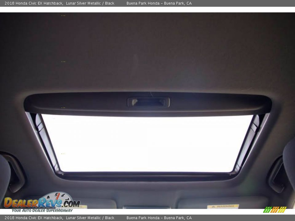 2018 Honda Civic EX Hatchback Lunar Silver Metallic / Black Photo #19