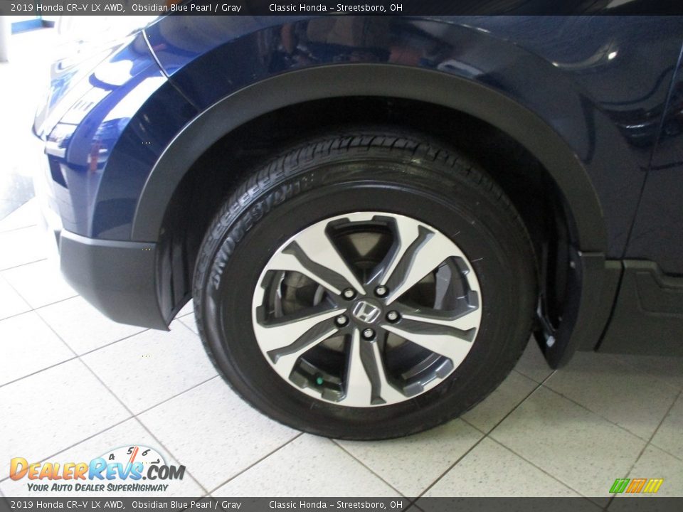 2019 Honda CR-V LX AWD Obsidian Blue Pearl / Gray Photo #12