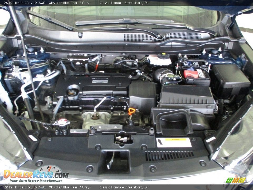 2019 Honda CR-V LX AWD Obsidian Blue Pearl / Gray Photo #13