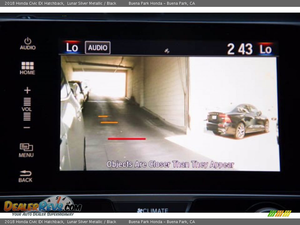 2018 Honda Civic EX Hatchback Lunar Silver Metallic / Black Photo #28