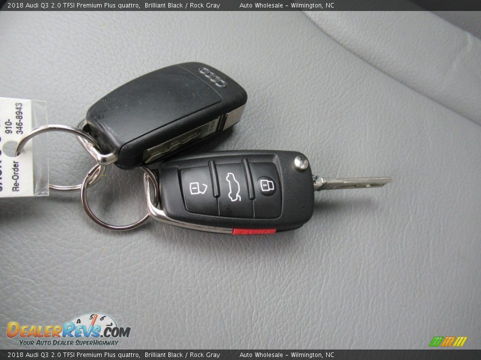 2018 Audi Q3 2.0 TFSI Premium Plus quattro Brilliant Black / Rock Gray Photo #20