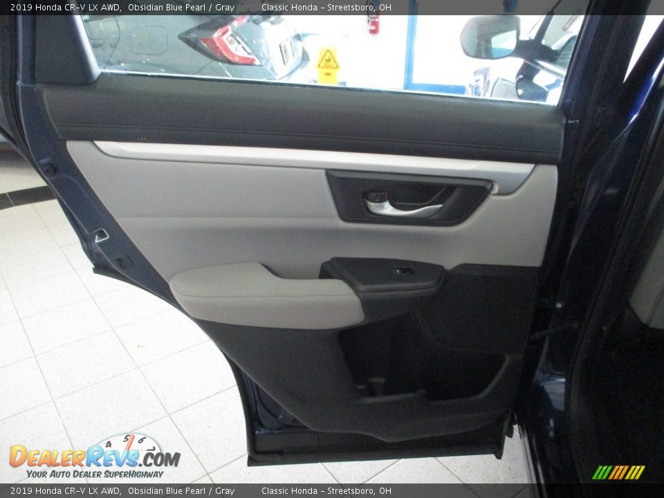 2019 Honda CR-V LX AWD Obsidian Blue Pearl / Gray Photo #23