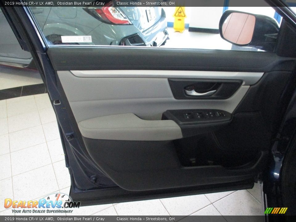 2019 Honda CR-V LX AWD Obsidian Blue Pearl / Gray Photo #26