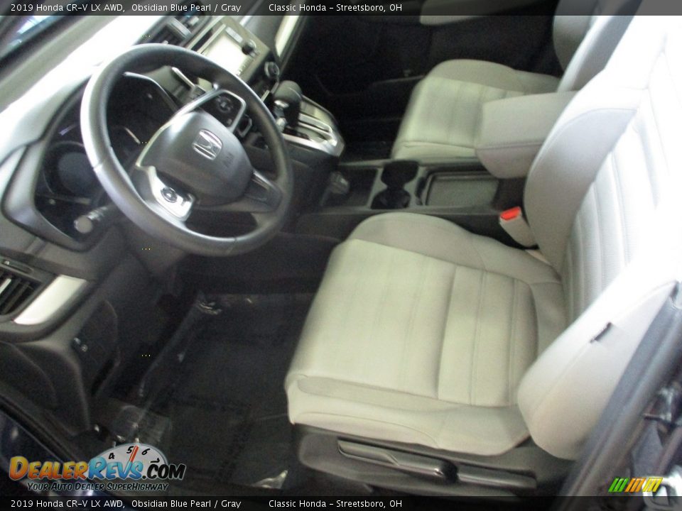 2019 Honda CR-V LX AWD Obsidian Blue Pearl / Gray Photo #27
