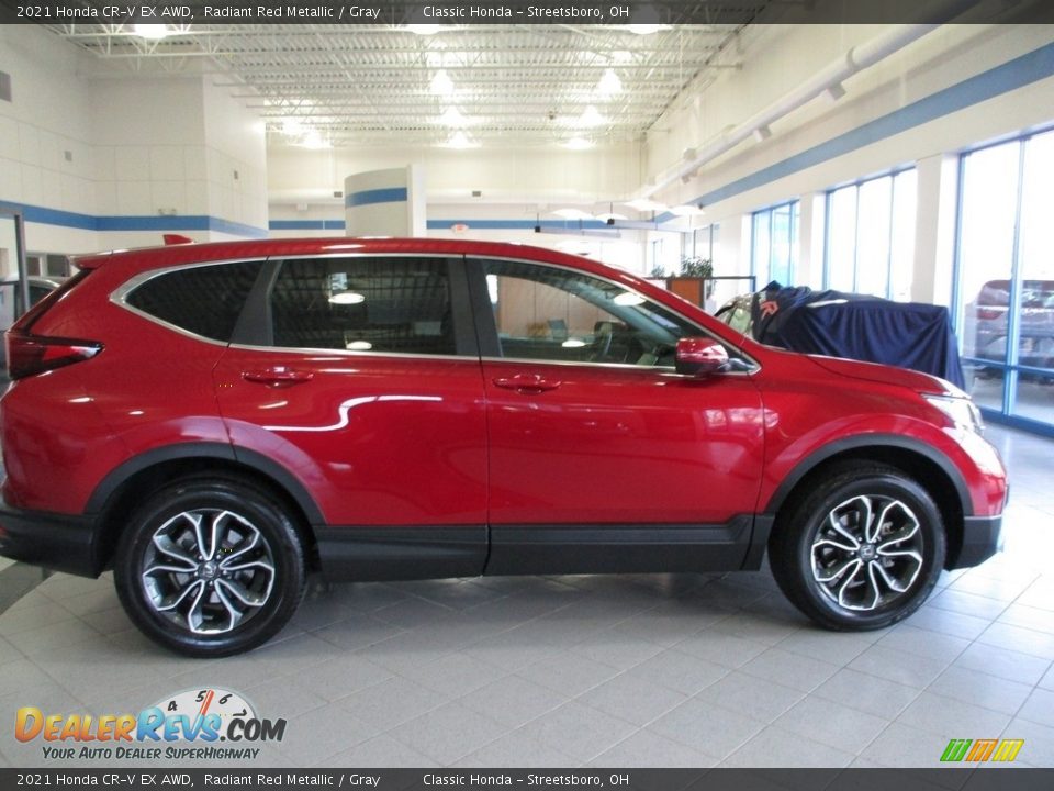 2021 Honda CR-V EX AWD Radiant Red Metallic / Gray Photo #4