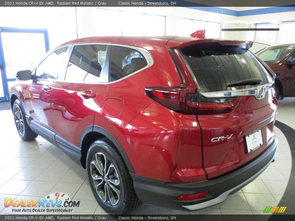 2021 Honda CR-V EX AWD Radiant Red Metallic / Gray Photo #9