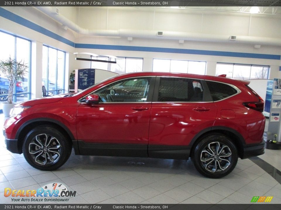 2021 Honda CR-V EX AWD Radiant Red Metallic / Gray Photo #10