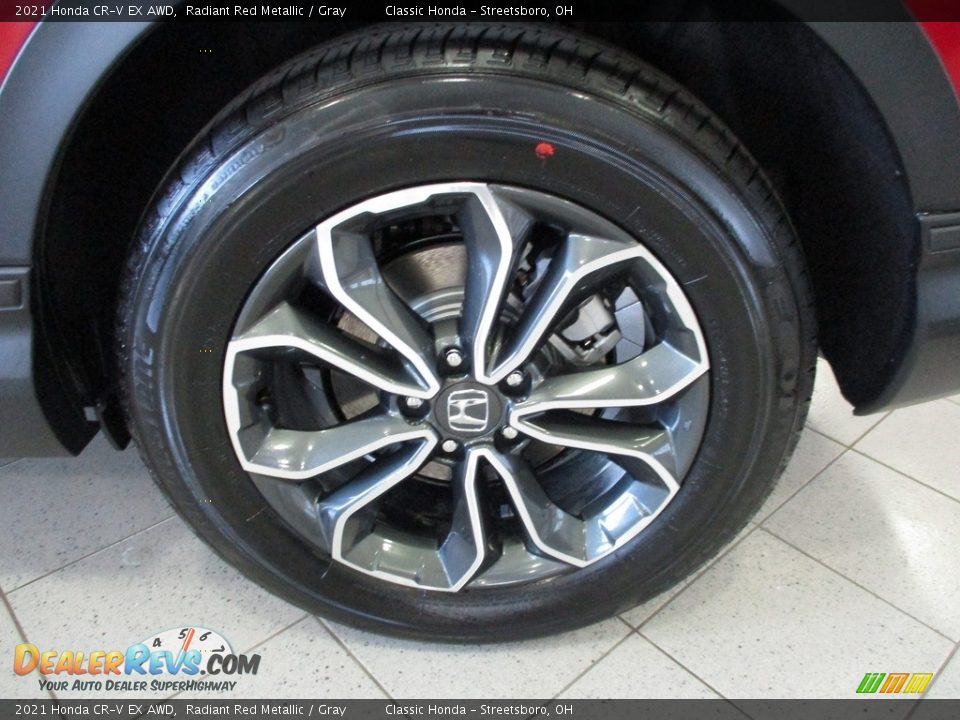 2021 Honda CR-V EX AWD Radiant Red Metallic / Gray Photo #11