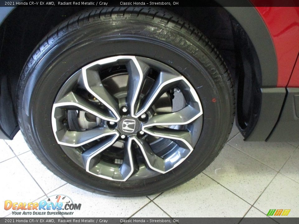 2021 Honda CR-V EX AWD Radiant Red Metallic / Gray Photo #12