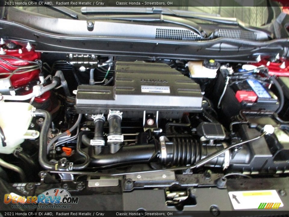2021 Honda CR-V EX AWD Radiant Red Metallic / Gray Photo #13