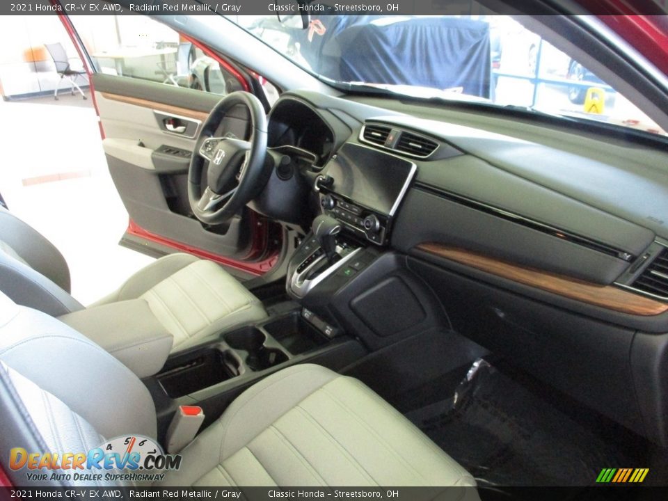 2021 Honda CR-V EX AWD Radiant Red Metallic / Gray Photo #15