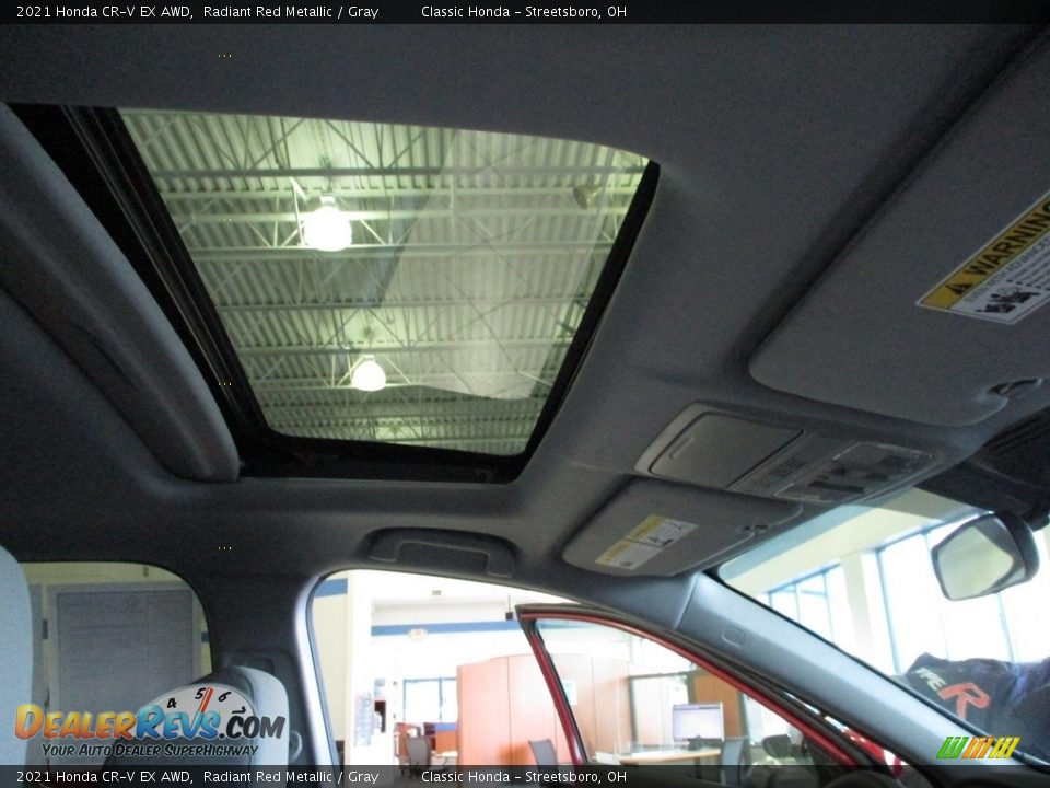 2021 Honda CR-V EX AWD Radiant Red Metallic / Gray Photo #17