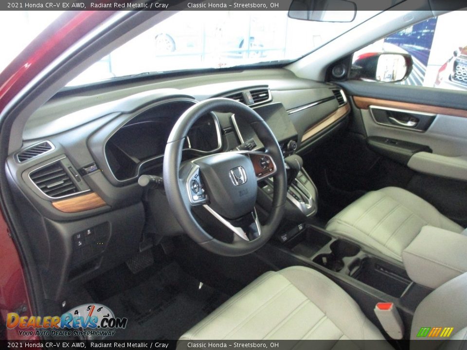 2021 Honda CR-V EX AWD Radiant Red Metallic / Gray Photo #28