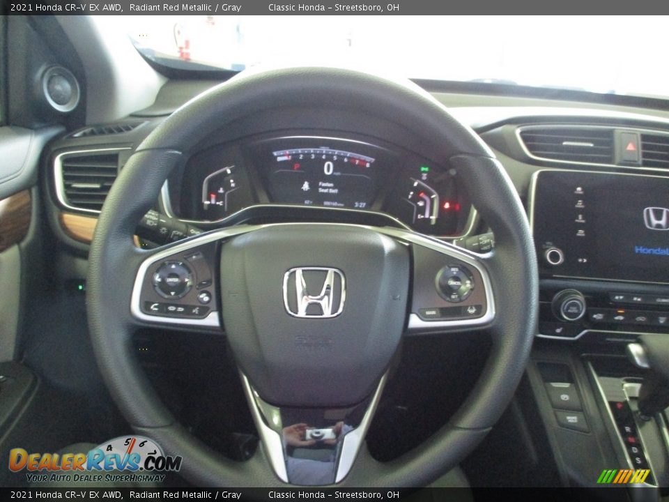2021 Honda CR-V EX AWD Radiant Red Metallic / Gray Photo #31