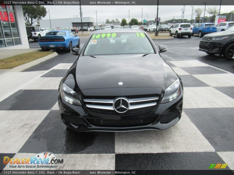 2015 Mercedes-Benz C 300 Black / Silk Beige/Black Photo #2