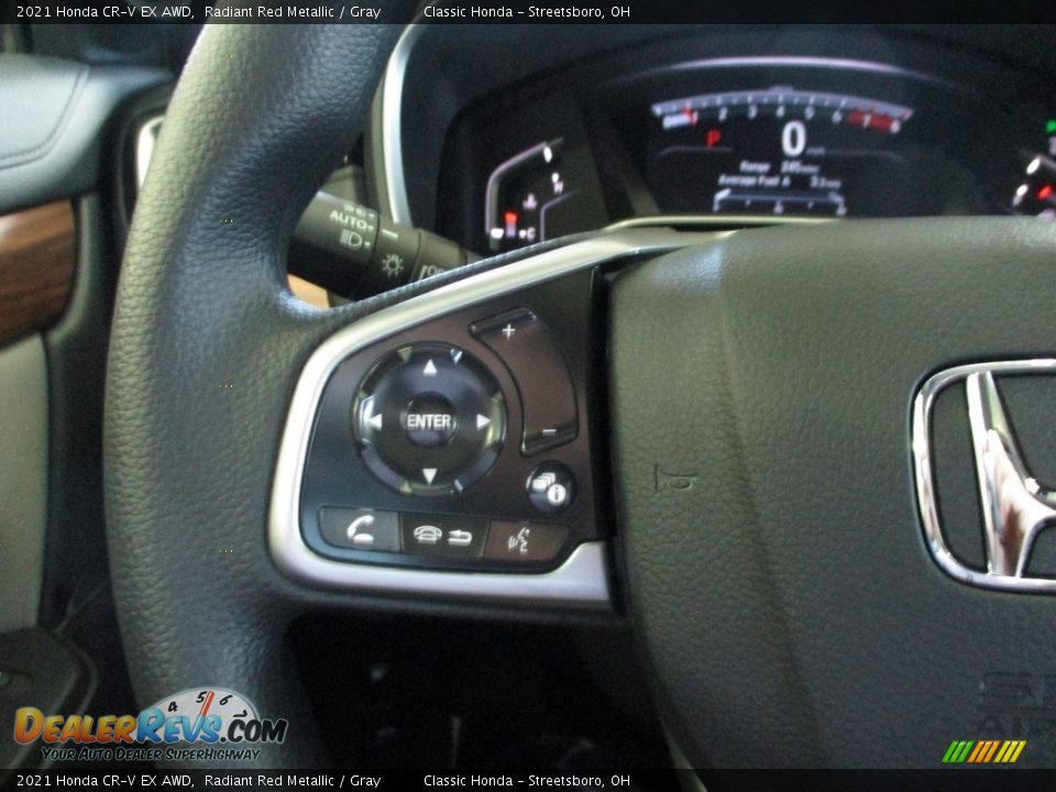 2021 Honda CR-V EX AWD Radiant Red Metallic / Gray Photo #32